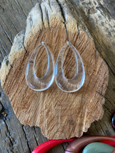 Load image into Gallery viewer, Vintage Acrylic Open Hoop