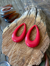 Load image into Gallery viewer, Vintage Acrylic Open Hoop