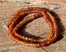 Load image into Gallery viewer, 3mm Hessonite Garnet SPARKLY!