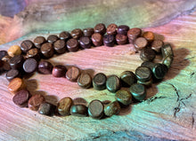 Load image into Gallery viewer, 7mm Coffee Wood Bitty Coin Beads