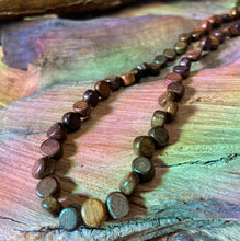 Load image into Gallery viewer, 7mm Coffee Wood Bitty Coin Beads
