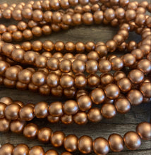 Load image into Gallery viewer, Matte Metallic Wood Beads