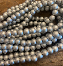 Load image into Gallery viewer, Matte Metallic Wood Beads