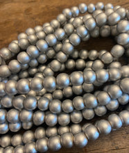 Load image into Gallery viewer, Matte Metallic Wood Beads