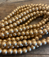 Load image into Gallery viewer, Matte Metallic Wood Beads