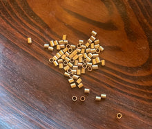 Load image into Gallery viewer, 2x2 Crimps- Gold Fill and Sterling