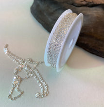 Load image into Gallery viewer, 30FT Silver Plated 1.8mm Cable Chain