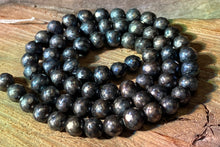 Load image into Gallery viewer, Rare 6mm Matte Peacock Pearls FACETED!