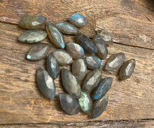 Load image into Gallery viewer, Labradorite Marquis Bead Pair (2)