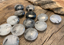 Load image into Gallery viewer, Tourmalated Quartz Coin Pair (2)