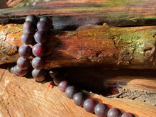 Load image into Gallery viewer, 10mm Dark Garnet beads MATTE!
