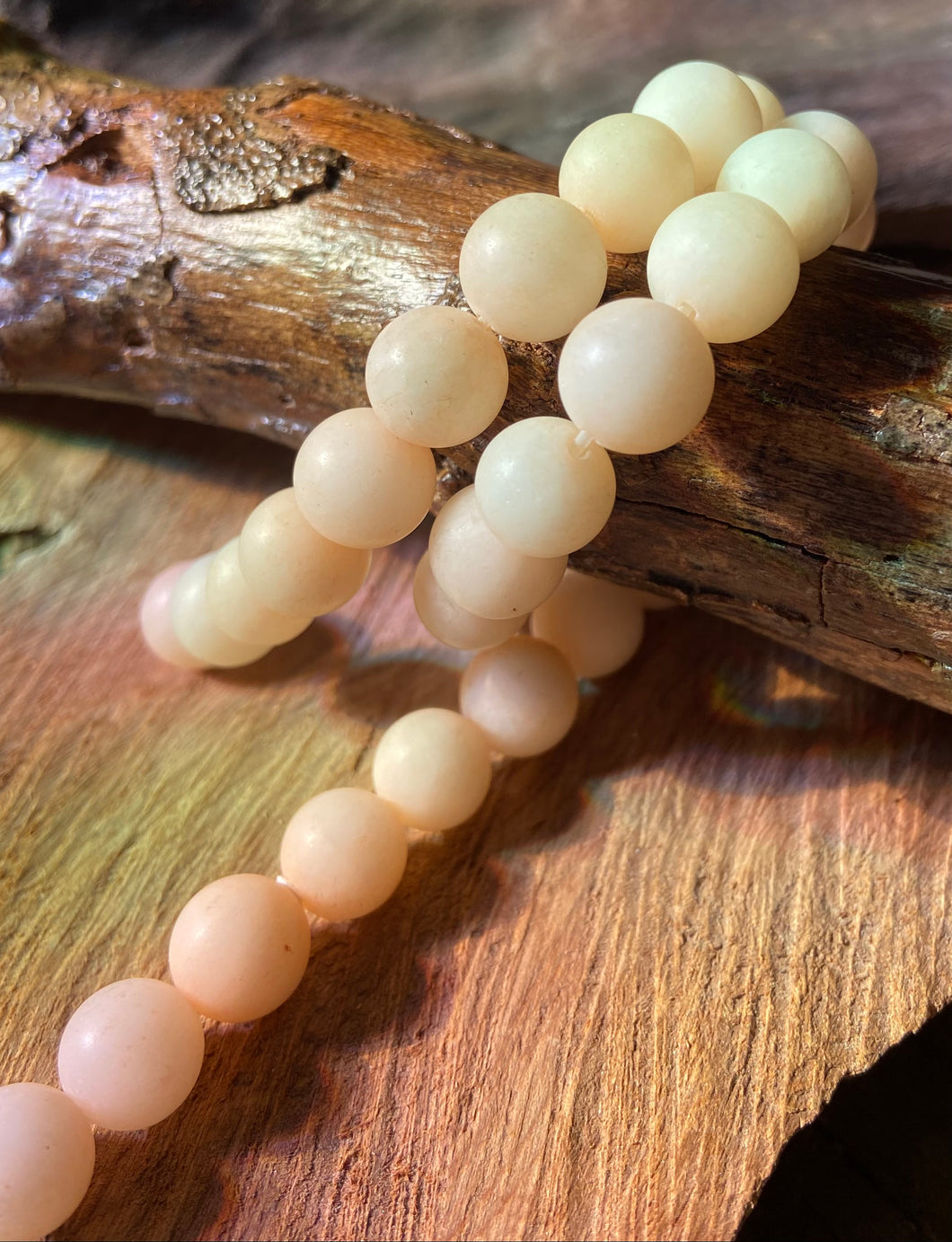 10mm Baby Peach Jade beads