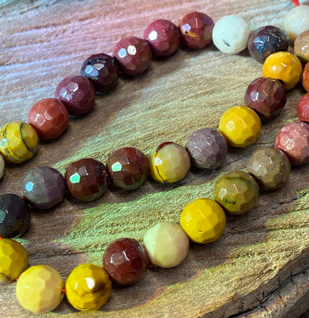 5mm Mookaite Beads FACETED