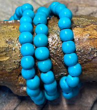 Load image into Gallery viewer, 6mm Wood Beads TURQUOISE
