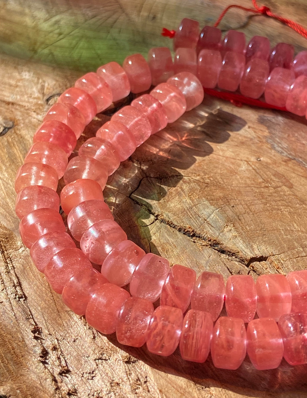 7mm Cherry Quartz Rondelle beads