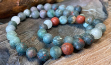 Load image into Gallery viewer, 8mm Matte Bloodstone Beads
