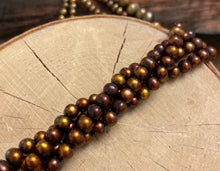Load image into Gallery viewer, Swirls of Pearls Duo/Copper and Golden
