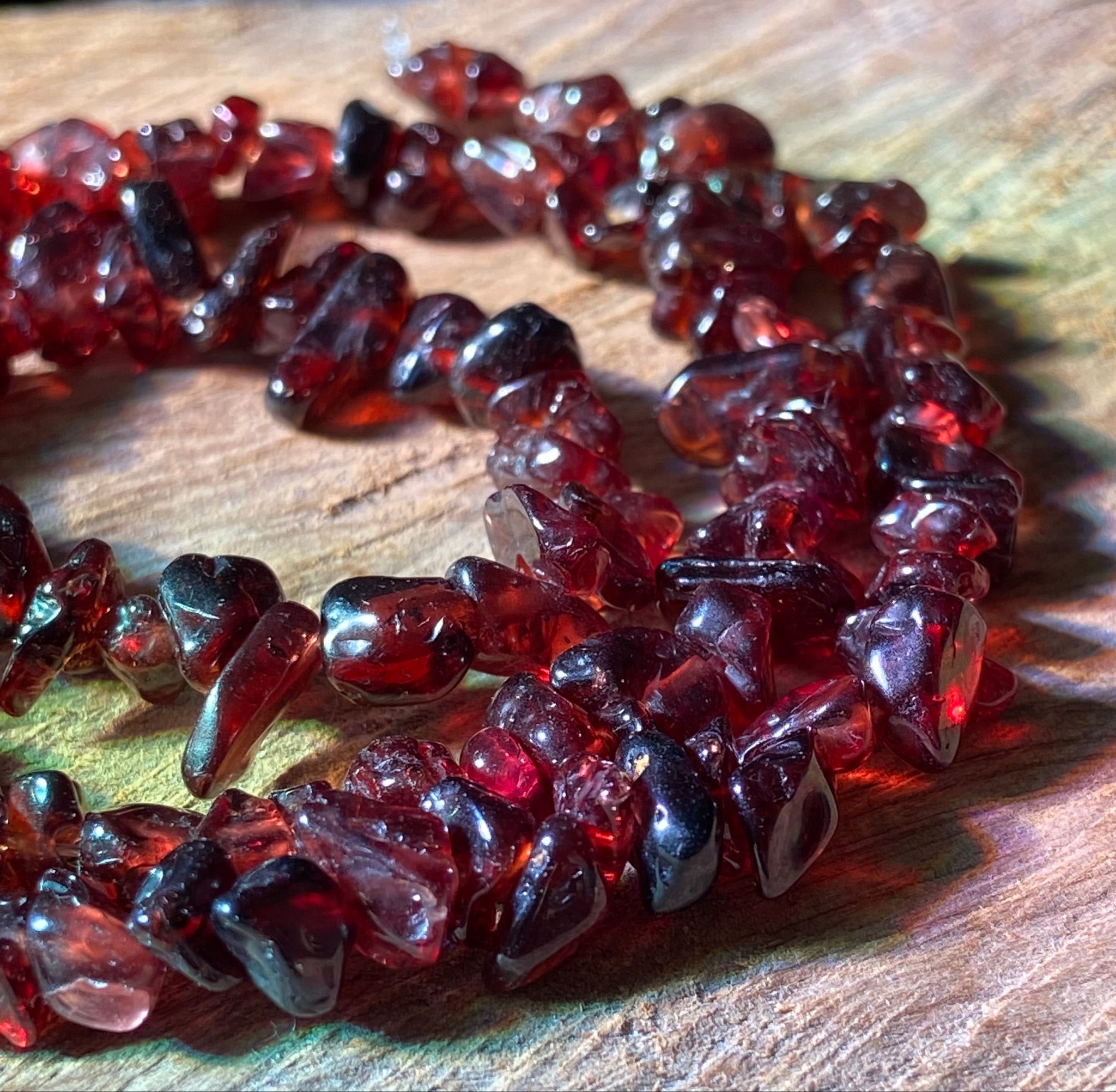 Garnet Chip beads – Bead On Bond